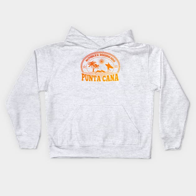 Punta Cana Dominican Republic Kids Hoodie by icdeadpixels